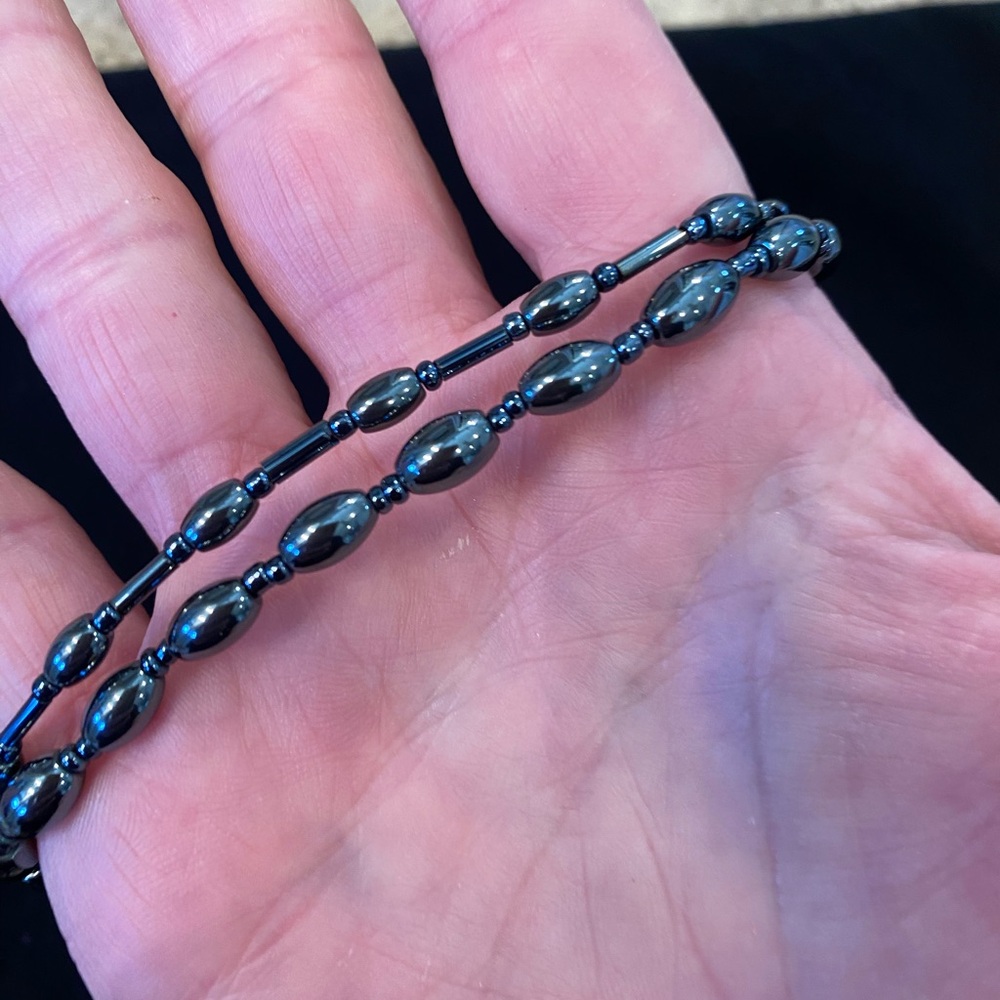 Two ankle bracelets from Mexico